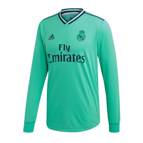 Trikot Real Madrid Ausweich ML 2019-20 Grün Fussballtrikots Günstig